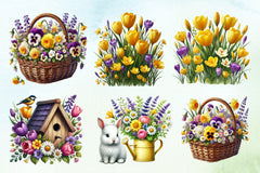Spring Garden Clipart Bundle 3 - CraftNest - Digital Crafting and Art