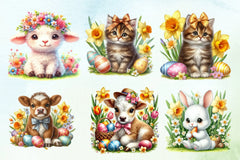 Easter Bunny Clipart Bundle 40 - CraftNest - Digital Crafting and Art