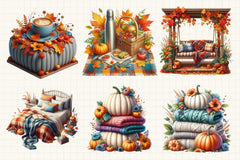 Cozy Fall Clipart Bundle - CraftNest - Digital Crafting and Art