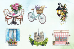 Parisian Summer Clipart Bundle - CraftNest - Digital Crafting and Art