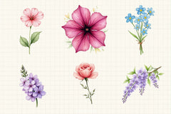 Spring Flowers Clipart Bundle 9 - CraftNest - Digital Crafting and Art