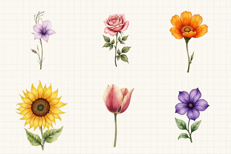 Vintage Botanical Clipart Bundle 4 - CraftNest - Digital Crafting and Art