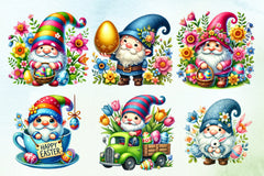 Easter Gnomes Clipart Bundle 1 - CraftNest - Digital Crafting and Art