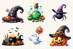 Halloween Clipart Bundle 5 - CraftNest - Digital Crafting and Art
