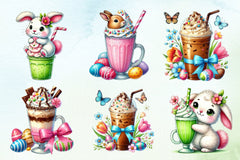 Easter Iced Coffee Clipart Bundle - CraftNest - Digital Crafting and Art