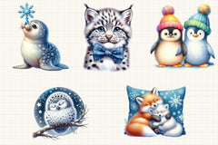 Arctic Baby Animals Clipart Bundle - CraftNest - Digital Crafting and Art