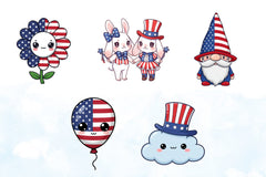 4th of July Stickers Clipart Bundle - CraftNest - Digital Crafting and Art