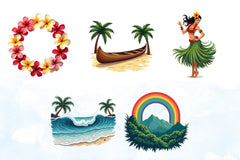 Hawaii Clipart Bundle 2 - CraftNest - Digital Crafting and Art