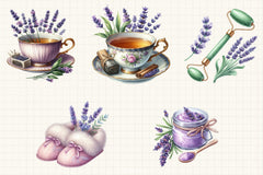 Lavender Pamper Clipart Bundle - CraftNest - Digital Crafting and Art