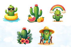 Summer Cactus Clipart Bundle 4 - CraftNest - Digital Crafting and Art