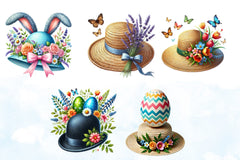 Easter Hat Clipart Bundle 1 - CraftNest - Digital Crafting and Art