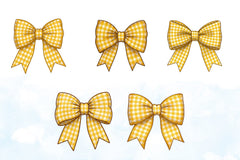 Gingham Bow Clipart Bundle - CraftNest - Digital Crafting and Art