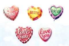 Candy Hearts Clipart Bundle - CraftNest - Digital Crafting and Art