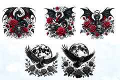 Gothic Animals Clipart Bundle - CraftNest - Digital Crafting and Art