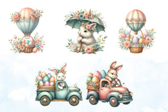 Cute Pink Easter Clipart Bundle 3 - CraftNest - Digital Crafting and Art