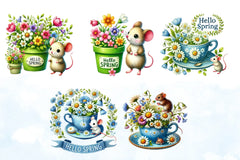 Spring Daisies Clipart Bundle - CraftNest - Digital Crafting and Art