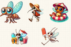 Summer Mosquitoes Clipart Bundle - CraftNest - Digital Crafting and Art