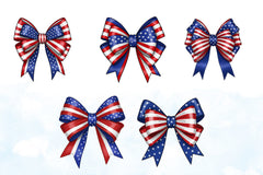 Independence Day Bows Clipart Bundle - CraftNest - Digital Crafting and Art