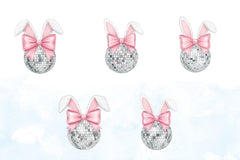 Disco Ball Bunny Easter Clipart Bundle - CraftNest - Digital Crafting and Art