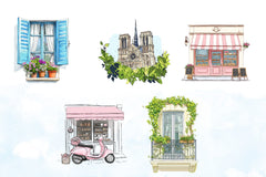 Parisian Summer Clipart Bundle - CraftNest - Digital Crafting and Art