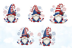 4th of July Gnomes Clipart Bundle 2 - CraftNest - Digital Crafting and Art