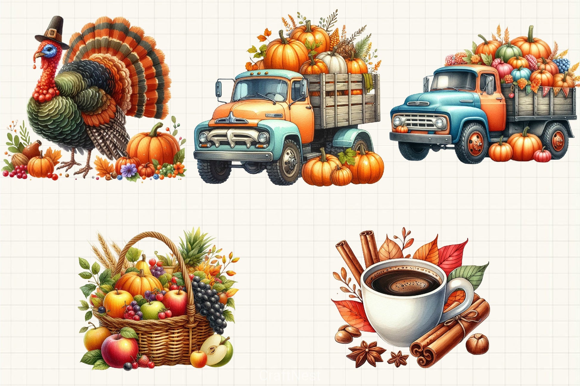 Fall Clipart Bundle - CraftNest - Digital Crafting and Art