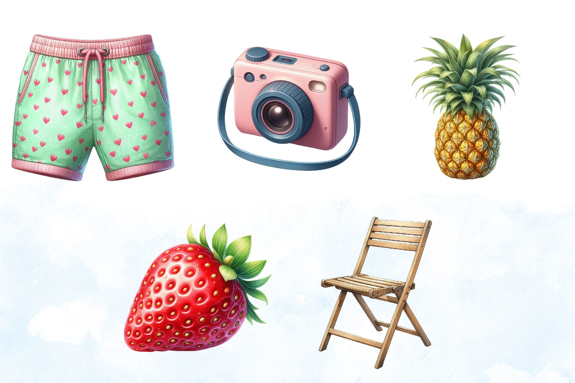 Beach Clipart Bundle - CraftNest - Digital Crafting and Art