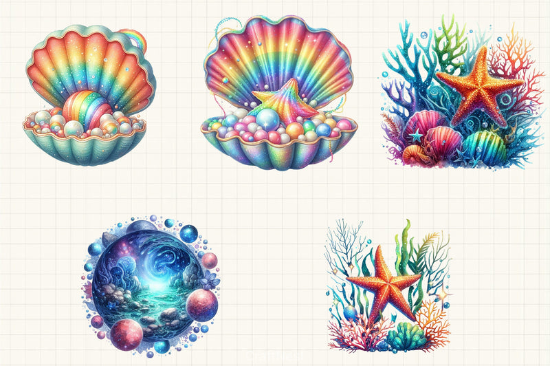 Magical Ocean Clipart Bundle 4 - CraftNest - Digital Crafting and Art