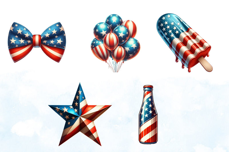4th of July Clipart Bundle 9 - CraftNest - Digital Crafting and Art