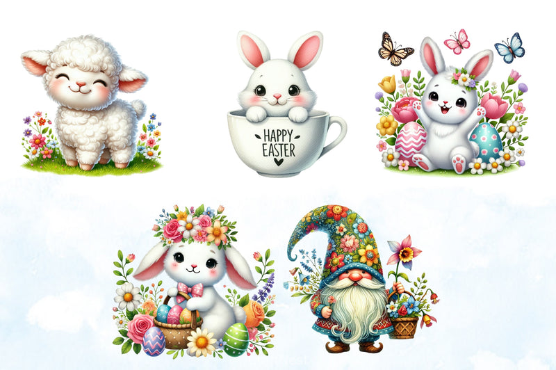 Easter Set Clipart Bundle - CraftNest - Digital Crafting and Art