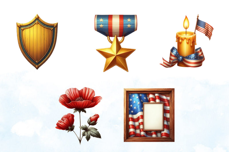 Honoring Heroes Clipart Bundle 5 - CraftNest - Digital Crafting and Art