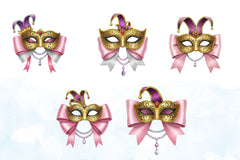Mardi Gras Coquette Bow Clipart Bundle 5 - CraftNest - Digital Crafting and Art