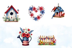 Patriotic Garden Clipart Bundle 3 - CraftNest - Digital Crafting and Art