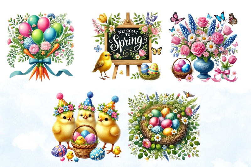 Easter Day Clipart Bundle 2 - CraftNest - Digital Crafting and Art