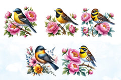 Spring Bird Clipart Bundle - CraftNest - Digital Crafting and Art