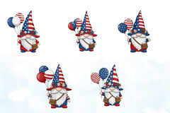 Patriotic Gnomes Clipart Bundle 1 - CraftNest - Digital Crafting and Art