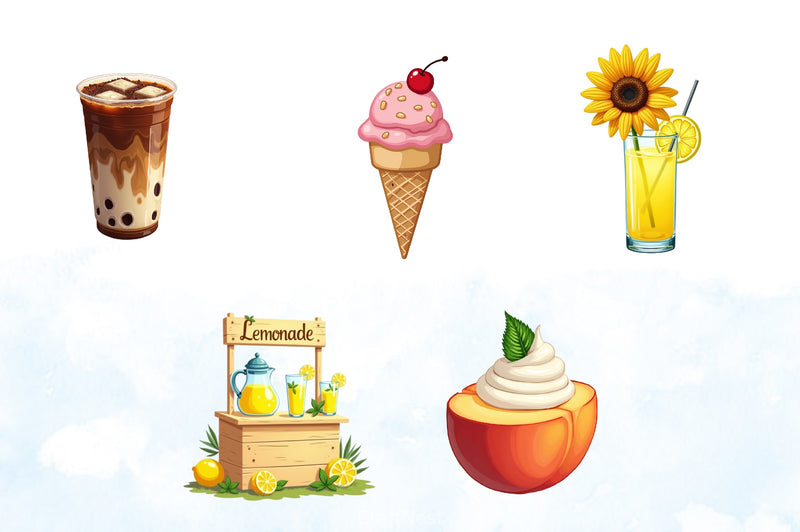 Sweet Summer Clipart Bundle - CraftNest - Digital Crafting and Art