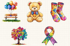 Autism Awareness Clipart Bundle - CraftNest - Digital Crafting and Art