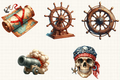 Pirate Clipart Bundle - CraftNest - Digital Crafting and Art