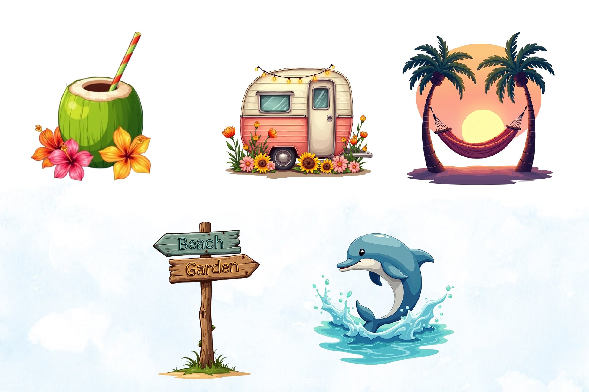 Spring & Summer Clipart Bundle 6 - CraftNest - Digital Crafting and Art