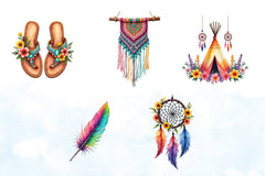 Hippie Summer Clipart Bundle 13 - CraftNest - Digital Crafting and Art