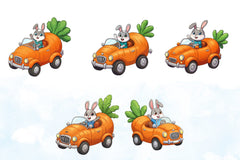Easter Bunny Speedy Carrot Clipart Bundle - CraftNest - Digital Crafting and Art