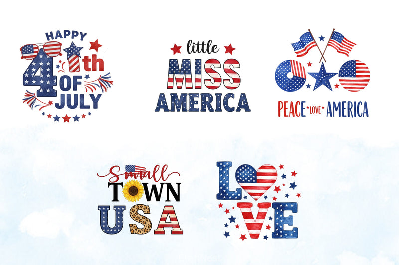 4th of July Clipart Bundle 6 - CraftNest - Digital Crafting and Art