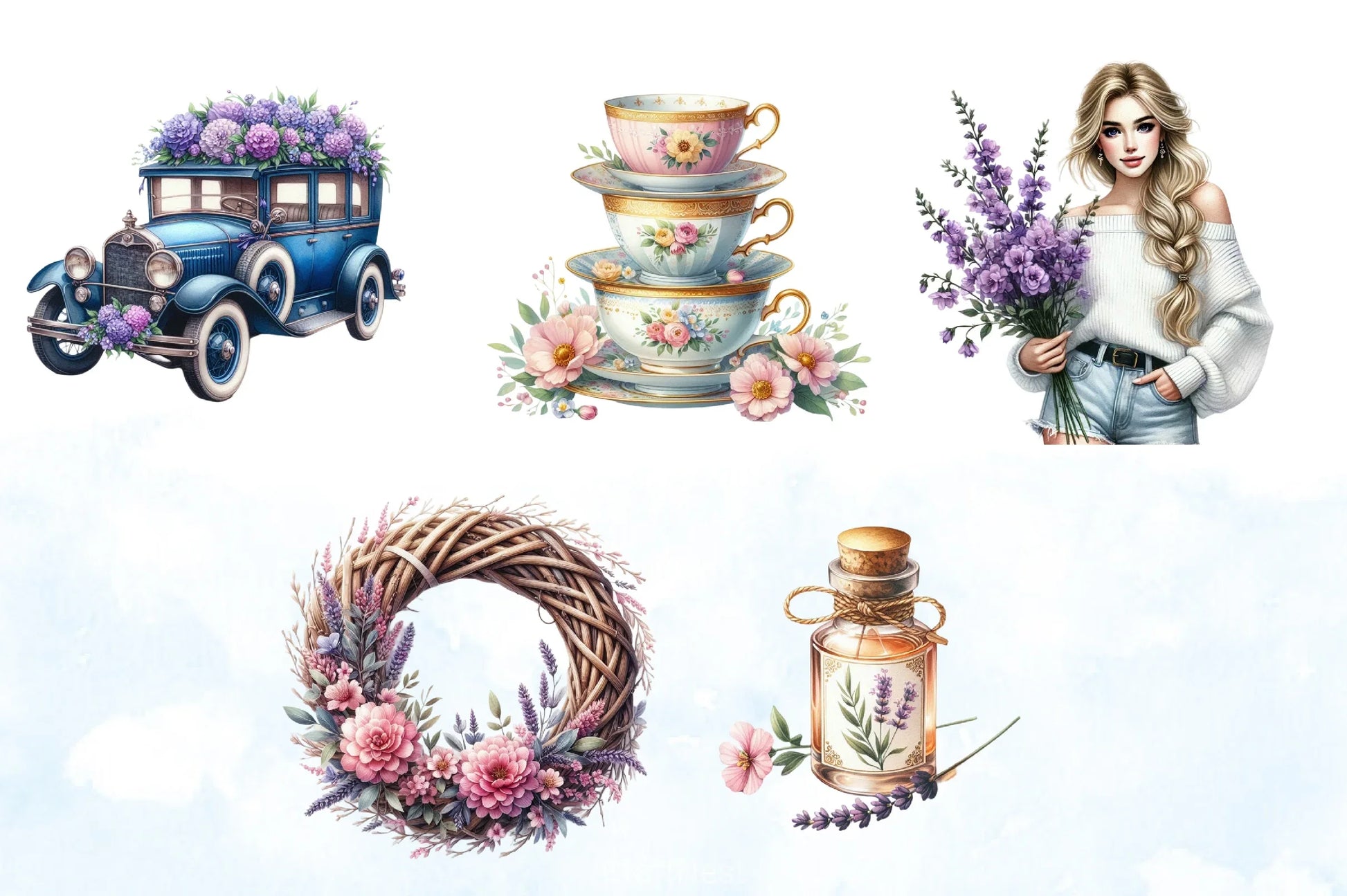 Spring Flowers Clipart Bundle 5 - CraftNest - Digital Crafting and Art