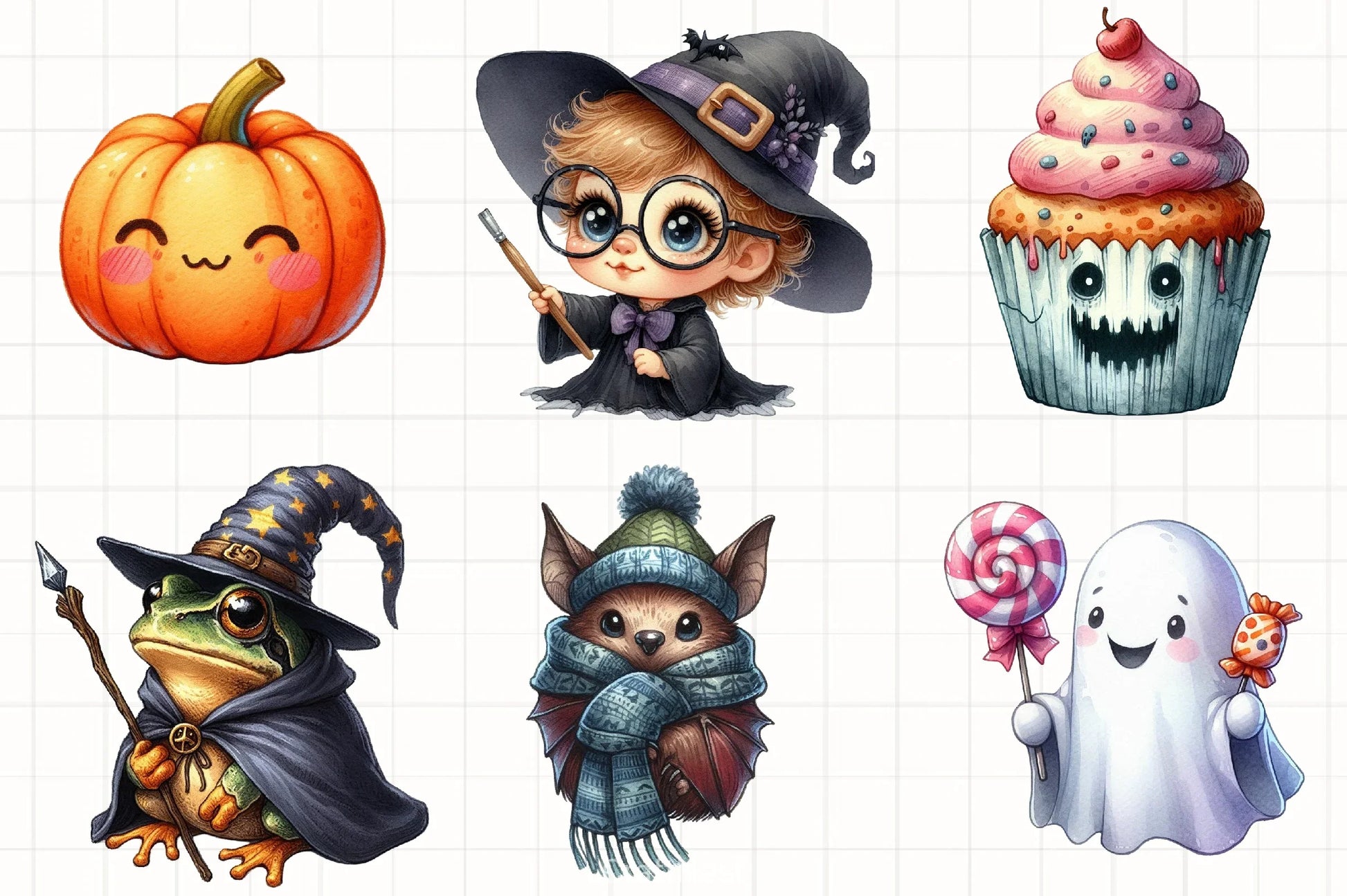 Cute Halloween Clipart Bundle 28 - CraftNest - Digital Crafting and Art