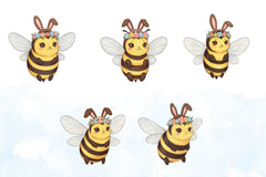 Bee Easter Clipart Bundle - CraftNest - Digital Crafting and Art
