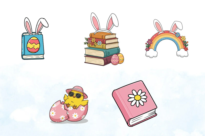 Groovy Easter Retro Flower Clipart Bundle - CraftNest - Digital Crafting and Art