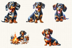Dachshund Clipart Bundle - CraftNest - Digital Crafting and Art