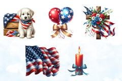 Memorial Day Clipart Bundle 5 - CraftNest - Digital Crafting and Art