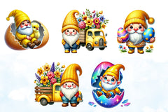 Easter Gnomes Clipart Bundle - CraftNest - Digital Crafting and Art